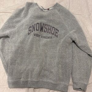 Gray Snowshoe West Virginia Men's Sweater